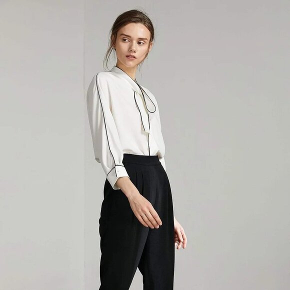 J.ING Bolt White Contrast Top - Picture 4 of 9